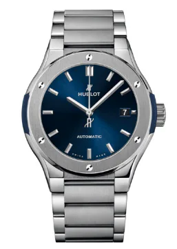 Hublot Classic Fusion Blue Certified TITANIUM BRACELET 45 MM